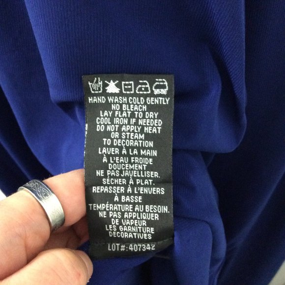 Laura Petite royal blue maxi key hole neck line dress - Picture 7 of 9